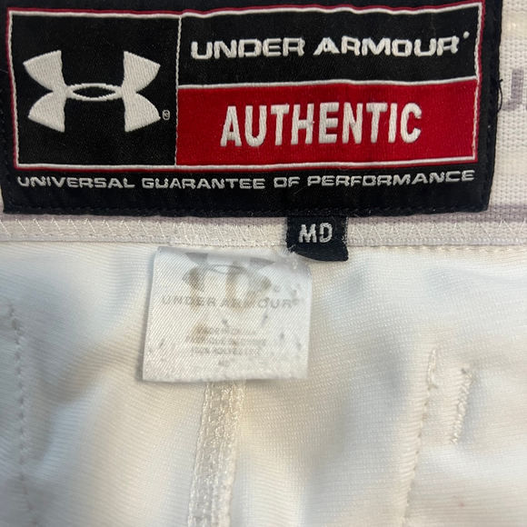 Under Armour Authentic Softball Pants – White – Size Medium - Picture 1 of 6